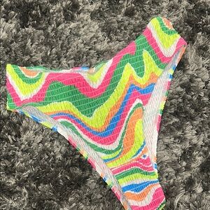 Colorful High-Waisted Bikini Bottom